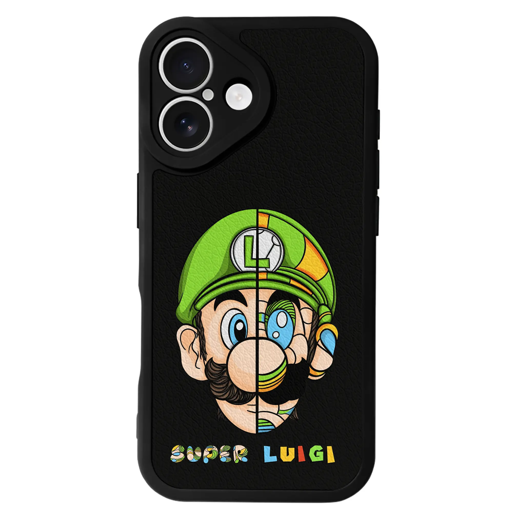 マリオ グッズ ルイージ - IPhone 16シリーズ対応 ・ シリコンスマホケース ・ レザー調 ・ 高精度フィット ・ 耐衝撃 ・ ワイヤレス充電対応 ・ 精密カット